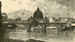 Bridge of St. Angelo, Rome by Unbekannt