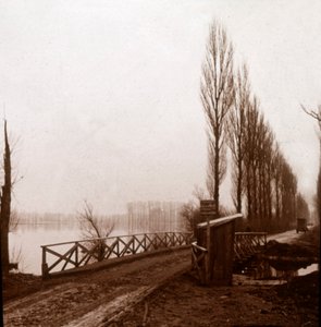 Bridge on the River Ailette, northern France, c1918 by Unbekannt