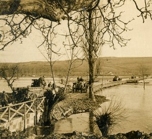 Bridge Over the River Meuse at Dugny, Northern France, c1914-c1918 by Unbekannt