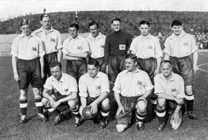 British Olympic Football Team, Berlin Olympics, 1936 by Unbekannt