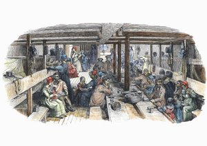 British Emigrants Bound for Sydney, Australia, in Quarters on the St Vincent by Unbekannt