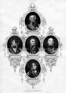 British Naval Officers, 1837 by Unbekannt