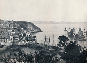 Brixham - The Lower Town, Showing Fishing Fleet