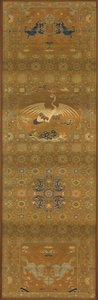 Brocade, Silk. Oblong Panel, Chair Cover by Unbekannt