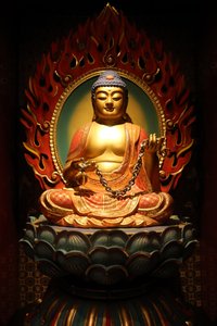 Buddha Statue, Buddha Tooth Relic Temple, Chinatown, Singapore by Unbekannt