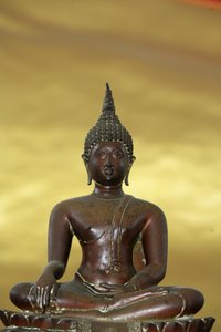 Buddha, Wat Chayamangkalaram temple, Penang, Malaysia
