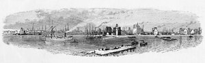 Buffalo Harbor from the Breakwater, 1883