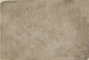 Building the Bridge to Lanka, mid-18th century by Unbekannt