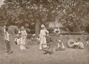 Burmese Musicians and Pwe Dancers