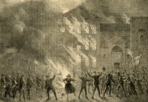 Burning of Newgate by Unbekannt