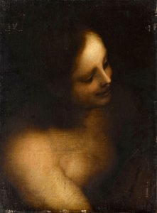 Bust-length female nude
