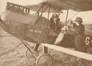 By Air to the Golf Links in a Little 27-60 HP Moth Light Plane by Unbekannt