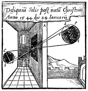 Camera obscura, 1561 by Unbekannt