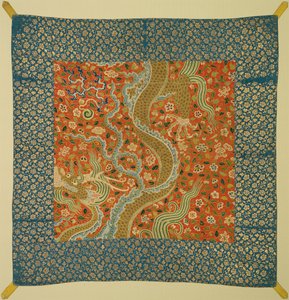 Canopy with Dragon Among Flowers, late 1100s