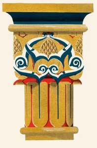 Capital of Columns, Court of Fishpond, 1907 by Unbekannt