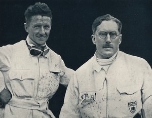Captain G. E. T. Eyston and Assistant