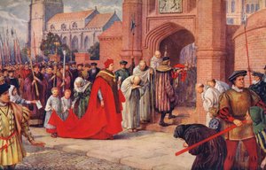 Cardinal Wolsey Possibly Entering Hampton Court Palace