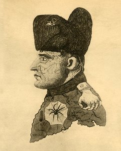 Caricature of Napoleon