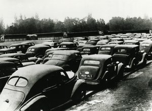 Cars confiscated by the occupying Germans, Vincennes, Paris by Unbekannt