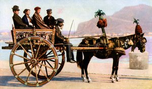 Cart, Palermo, Sicily by Unbekannt