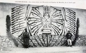 Captured Arms from the Battle of Menabha, Colomb-Béchar, Algeria, c. 1910