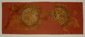 Celestial Banquet Hanging, from the Tomb of Bishop Gurb by Unbekannt