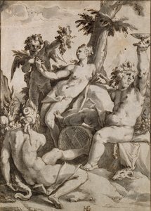 Ceres, Venus and Bacchus, 16th-17th Century by Unbekannt