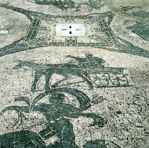 Charioteer, mosaic, Cisarii, Ostia, Italy, c1st Century