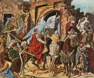 Charlemagne enters Pavia, 1936