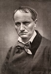 Charles Baudelaire, influential French poet, critic and translator, mid-19th century by Unbekannt