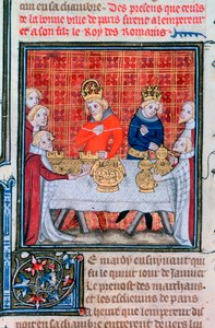 Charles IV Receiving Presents, 1375-1379