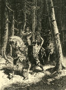 Charles VI in the Forest of Le Mans by Unbekannt