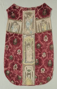 Chasuble Back with Embroidered Orphrey Band