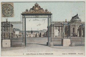 Chateau de Versailles: honour grid - Postcard dated 1905 by Unbekannt