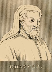 Chaucer, 1343-1400, 1830 by Unbekannt