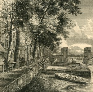 Cheyne Walk and Cadogan Pier, c1876 by Unbekannt
