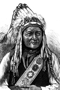 Chief Sitting Bull, American Indian, 19th century by Unbekannt