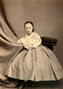 Childhood portrait of Sophia Perovskaya, 1860s