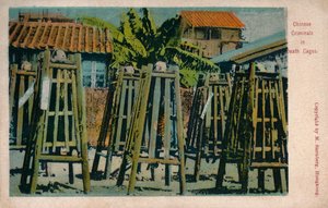 Chinese Criminals in Death Cages by Unbekannt