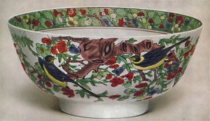 Chinese Porcelain Bowl. Famille Verte. Period of Kang Hsi, 1662-1722, 1928 by Unbekannt