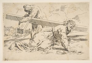 Christ Bearing the Cross on His Back, copy after Cantarini