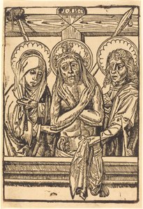 Christ between Maria and John by Unbekannt