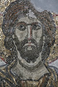 Christ Mosaic in the Golgotha Chapel at the Church of the Holy Sepulchre, Jerusalem, Israel