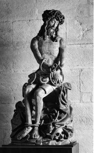 Christ with ties Sculpture. Hospices Civiles de Beaune founded in 1443 by Chancellor Nicolas Rolin, Beaune by Unbekannt