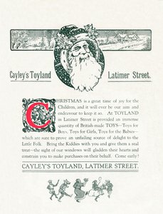 Christmas Advertisement for Cayley