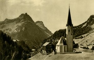 Church at Schröcken, Bregenzerwald, Austria, c1935 by Unbekannt