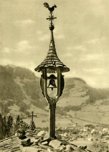 Church bell and weather vane, Kitzbühel, Tyrol, Austria by Unbekannt