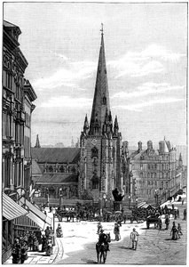 Church of St Martin in the Bull Ring, Birmingham, West Midlands by Unbekannt