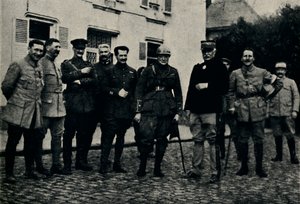 Churchill Visits The Somme Battlefield by Unbekannt