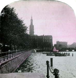City Hall and the Alster, Hamburg, Germany by Unbekannt